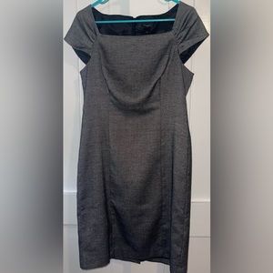 Ann Taylor Gray Midi Length Dress